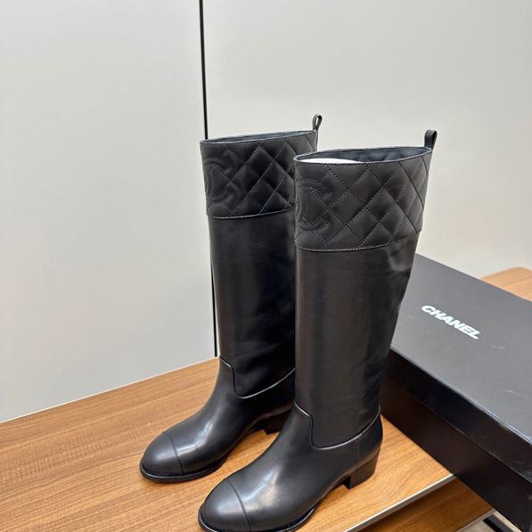 Ch*el leather shoes
